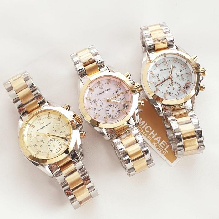 Jam Tangan Wanita Merk Michaell---Kors MK 5798 Stainless Original 37mm