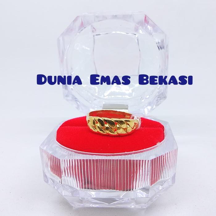 Cincin Ring 1/2 Sisik Naga,berat 4.58gram Emas 24k