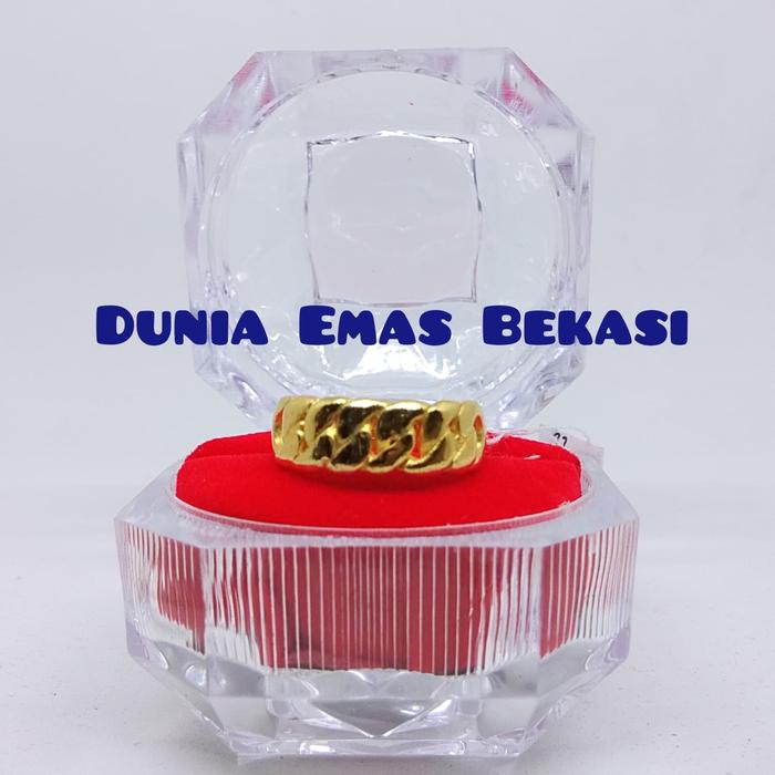 Cincin Ring 1/2 Sisik Naga,berat 6.63gram Emas 24k