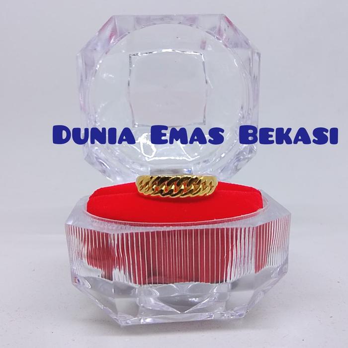 Cincin Ring 1/2 Sisik Naga,berat 2.94gram Emas 24k