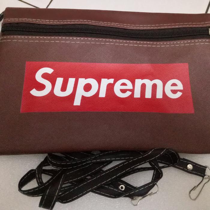 tas selempang SUPREME cokelat