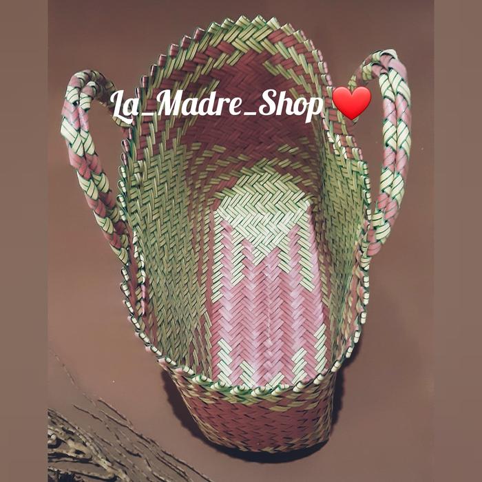 KANTONG BELANJA (Uk. Medium) Tas Pasar Anyaman Tali Plastik Strapping