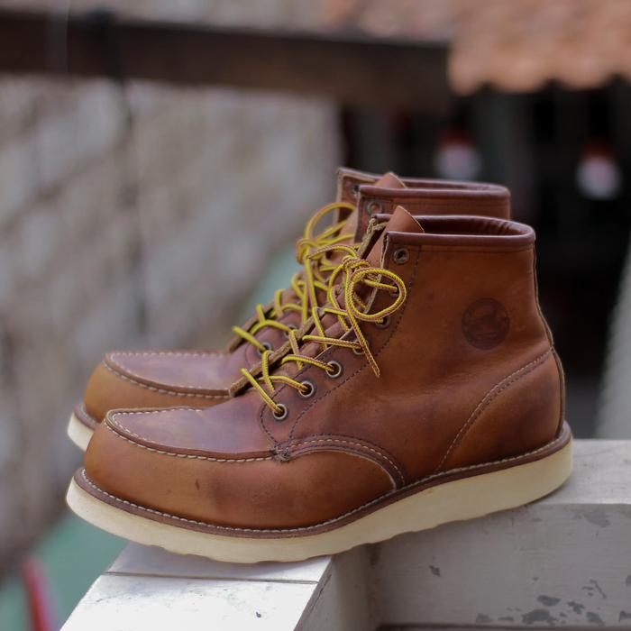 Redwing 875 usa dogtag uk 43 boot red wing iron ranger beckman moctoe