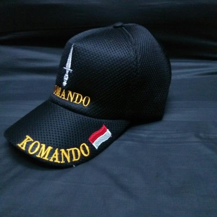 Topi Logo Pisau Komando Hitam