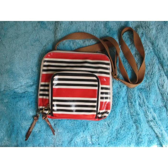 PRELOVED FOSSIL KEYPER RED STRIPE ORIGINAL