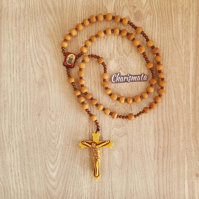 KALUNG KAYU ROSARIO WANGI BESAR