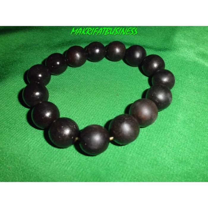 Gelang Kayu Akar Nagasari Hitam Ukuran 15 mm Model 01
