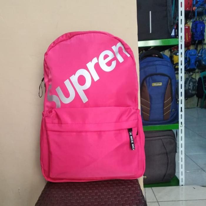 Tas ransel pink Supreme