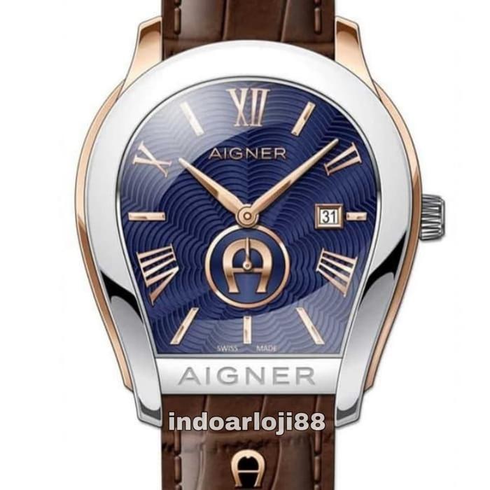 SALE! AIGNER A131104 MILANO BLUE DIAL BROWN LEATHER MEN'S WATCH