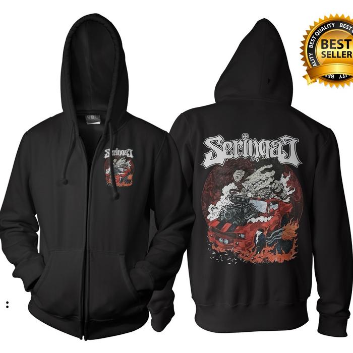 Jaket seringai wolf - Jacket zipper hoodie seringai sr04