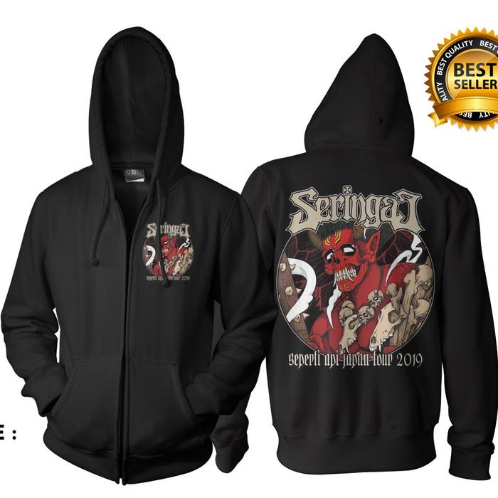 Jaket seringai wolf - Jacket zipper hoodie seringai sr05
