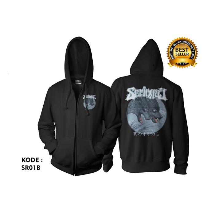 Jaket seringai wolf - Jacket zipper hoodie seringai