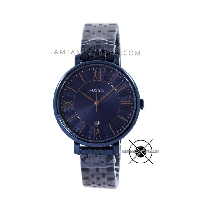 Jam Tangan Wanita Fossil Jacqueline Biru ES4094 For Ladies ORIGINAL