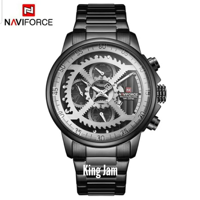 Jam Tangan Pria NAVIFORCE NF9150 Original Black White