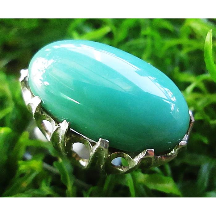 Natural batu akik Hijau Garut Marsih kristal size kantoran