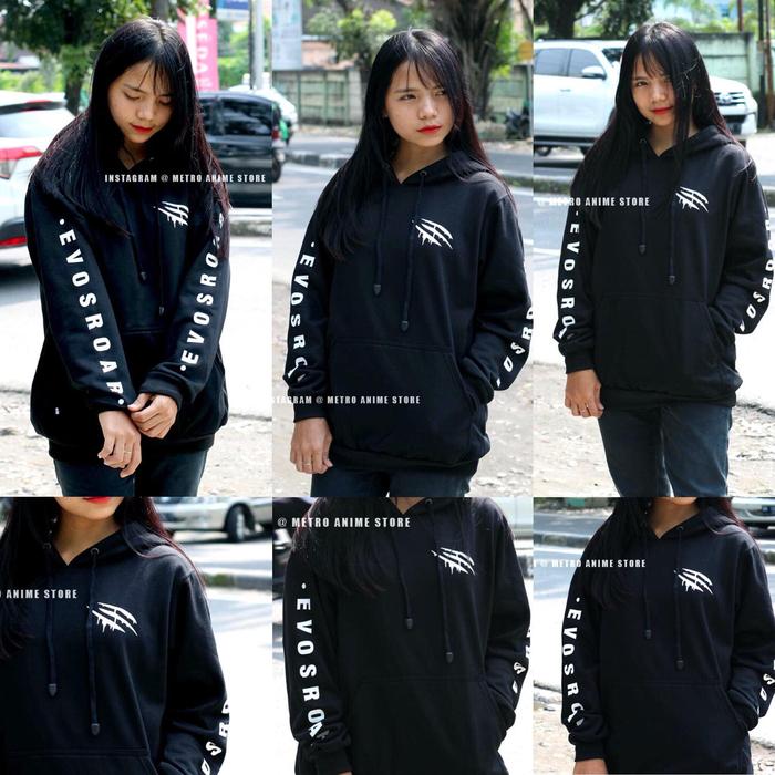 Sweater Evos Claw Black Hoodie Gaming Roar DOTA2