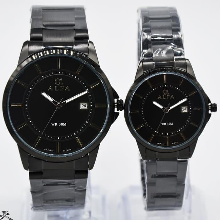 Alfa 88132 Jam Tangan Formal Couple Murah Anti Air - Original