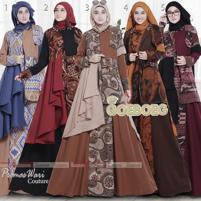 Gamis Etnik Set Jilbab by Goeboeg Original. Dress Pesta. Baju Muslim