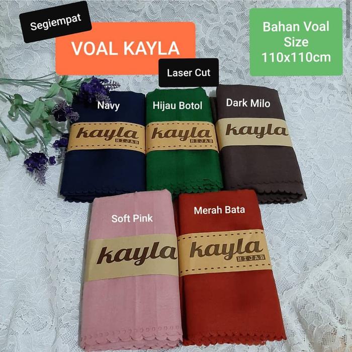 Kerudung Murah Polos Voal Kayla Scarf