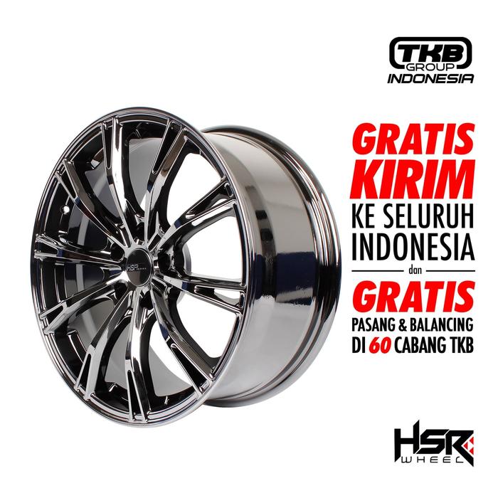 Velg Mobil Ring 18 HSR TAKIKAWA 10453 - PCD H5X114,3 ET35 BLACK CHROME