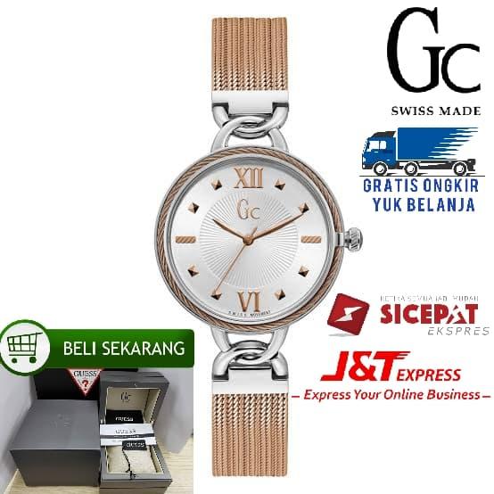 Jam Tangan Wanita Merk GC Original 100% Type : Y49002L1MF Baterai CG