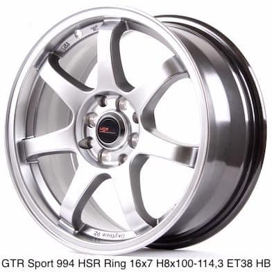 VELG MOBIL MAZDA2 RING 16 HSR GTR SPORT HYPER BLACK