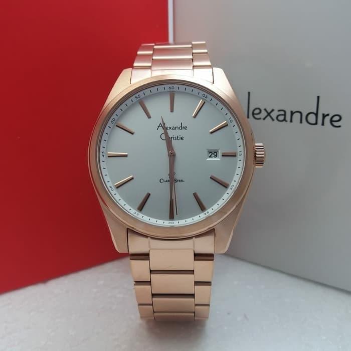 JAM TANGAN PRIA ALEXANDRE CHRISTIE ORIGINAL AC 8617 MD BRGSL