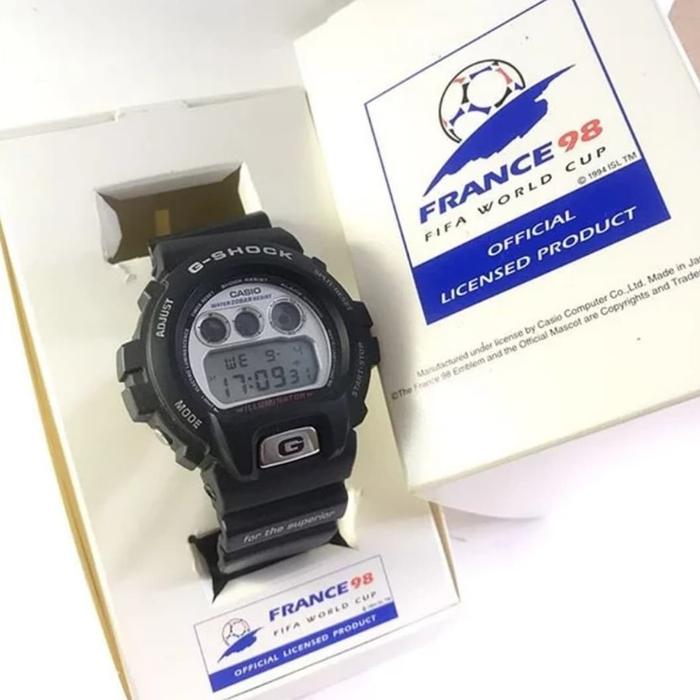 jam original GSHOCK DW6900 SERI WORLD CUP 1998 PIALA DUNIA FULLSET
