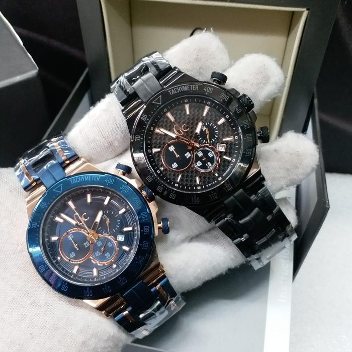 Jam Tangan Pria Merek Guess Collection GC Y35002G7-02 Stainless Ori BM