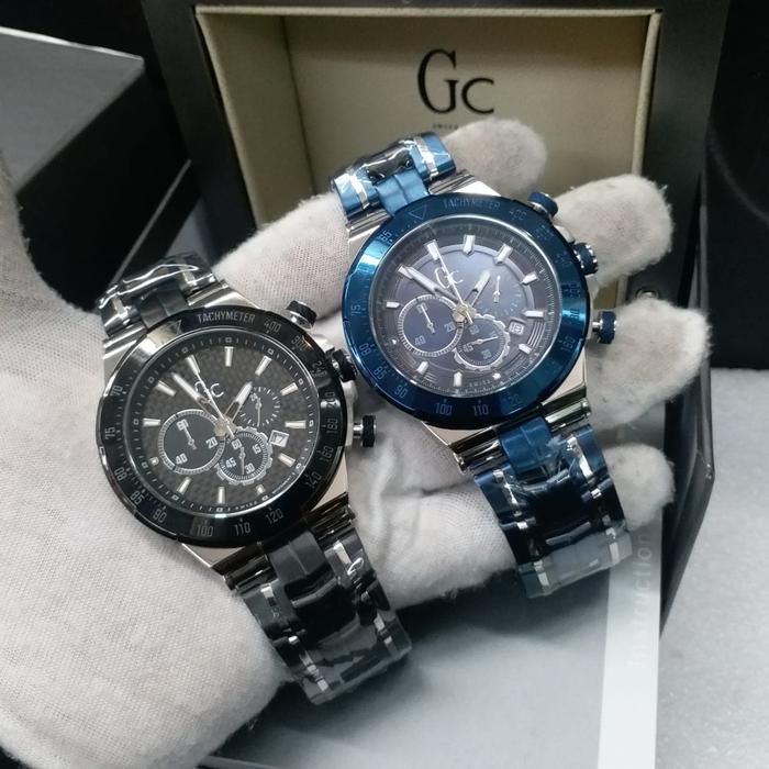 Jam Tangan Pria Merek Guess Collection GC Y35002G7-02 S.Steel Ori BM