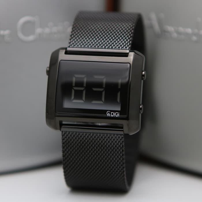 Jam Tangan Wanita Alexandre Christie AC 9230 LED Original - Full Black