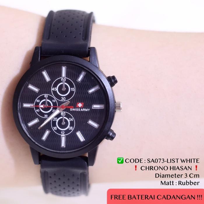 Jam tangan wanita cewek SWISS army tali karet sporty rubber sporty SA