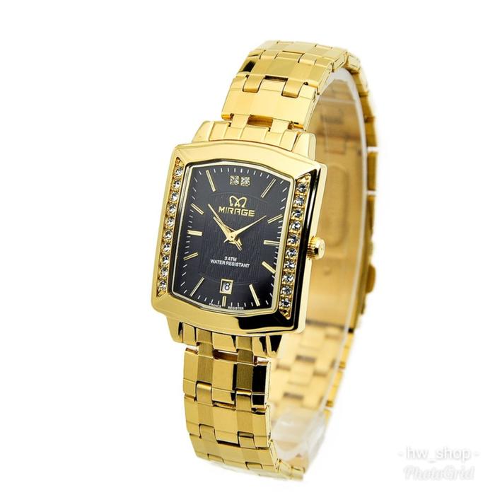 Jam Tangan Wanita Mirage 7442 Kuning Original