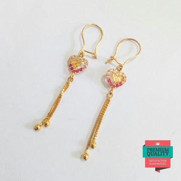 Promo Anting wanita remaja model love panjang Keren