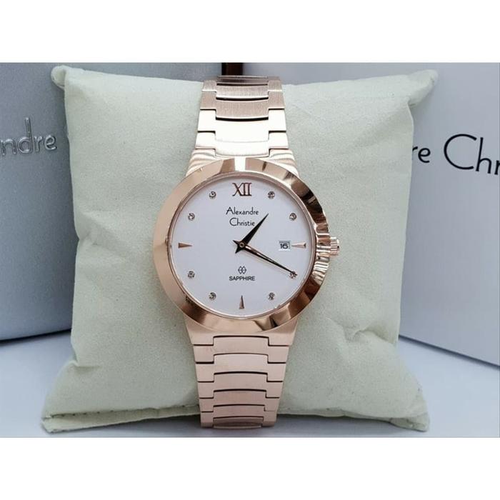 Alexandre christie 8569 jam tangan pria AC 8569 Sapphire