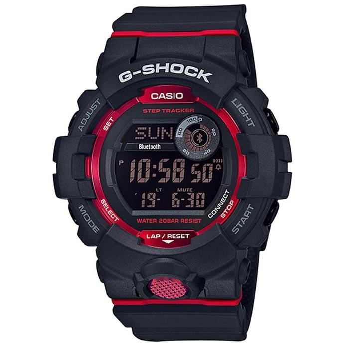 JAM TANGAN PRIA CASIO G-SHOCK ORIGINAL G-SQUAD DIGITAL HITAM MERAH RESIN GBD-800-1D CASIO G SHOCK GB