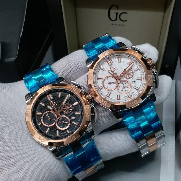 Jam Tangan Pria Merek Guess Collection GC X11001G2S Stainless Ori BM