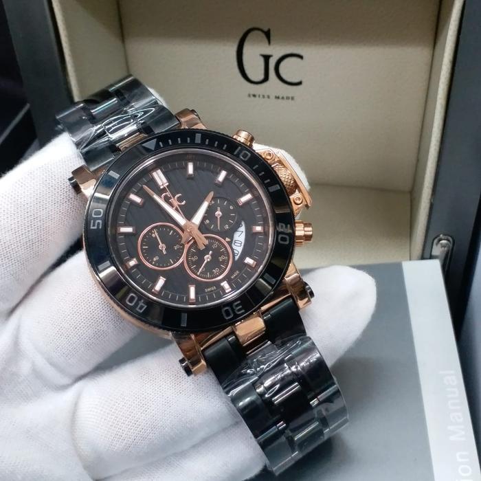 Jam Pria Merek Guess Collection GC X95005G5S Stainless Ori BM 4.5cm
