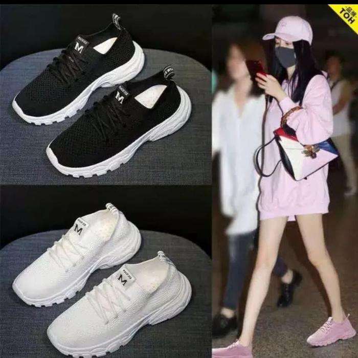 Sepatu sneakers wanita cewek xiu xian M import berkualitas