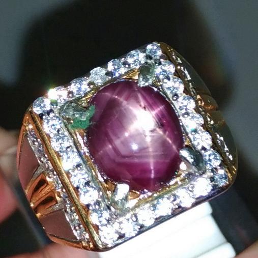 Ruby Star Mayung Tajam Batu Cincin Akik Asli