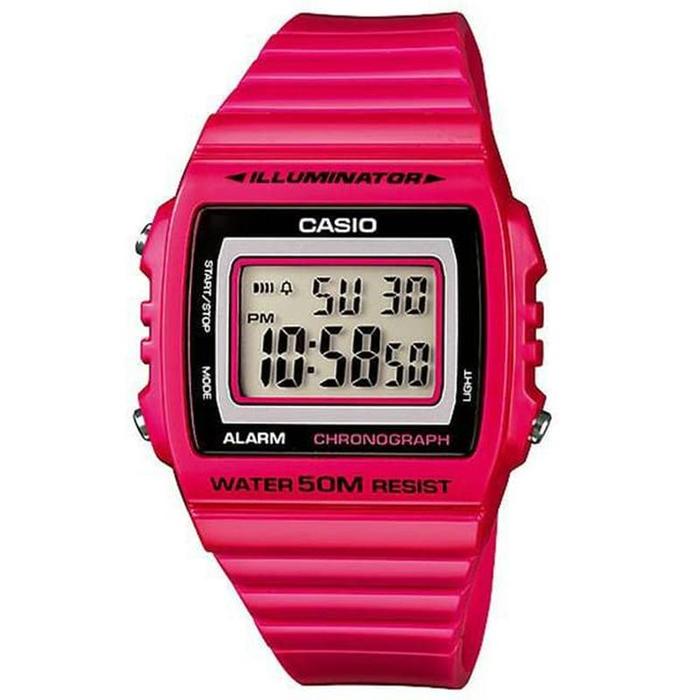 CASIO ORIGINAL - W 215H 4A 4 Jam Wanita - Karet DUNIA