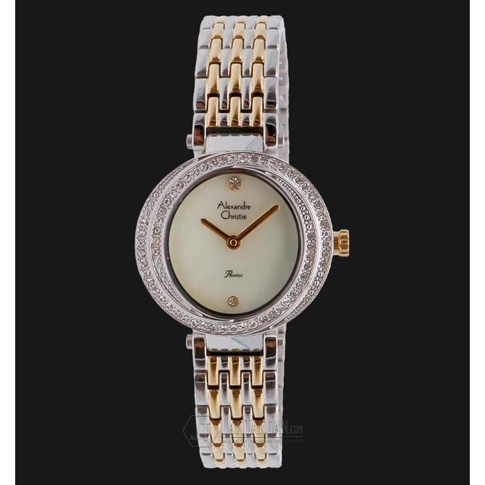Alexandre Christie AC 2391 jam tangan wanita AC 2391 silver rosegold