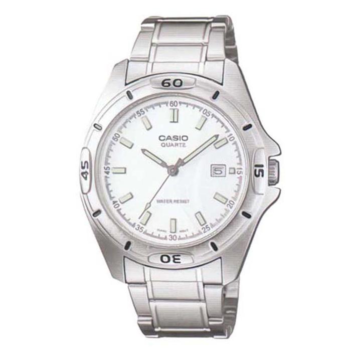 JAM TANGAN PRIA CASIO ORIGINAL ANALOG SILVER STAINLESS MTP-1244D-7A CASIO MTP 1244D 7A CASIO MTP1244