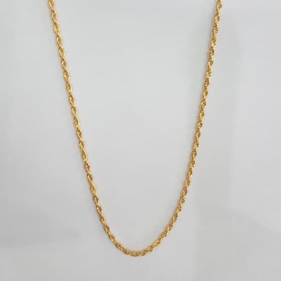 Kalung Korea Chain Emas asli Kadar 700 berat 1.5 gram