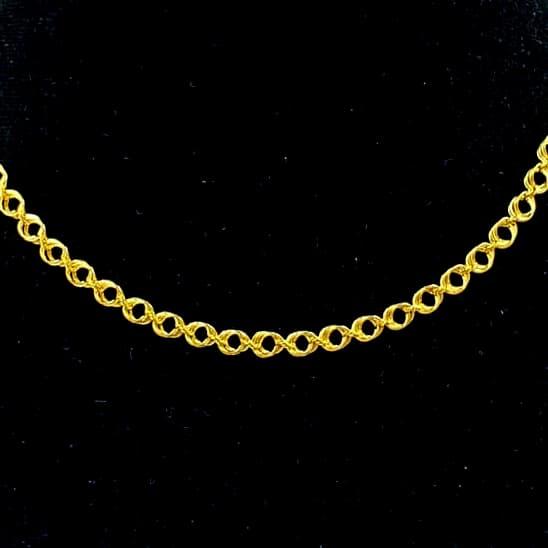 Kalung Fancy Korea Chain Emas asli Kadar 700 berat 5 gram