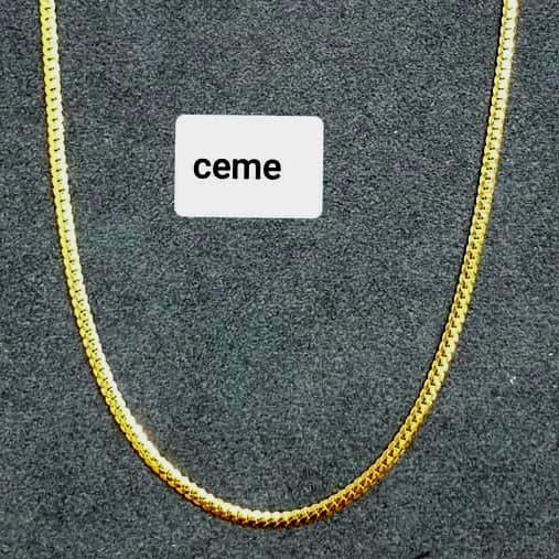 Kalung Ceme Chain Cantik Emas asli Kadar 700 berat 5 gram