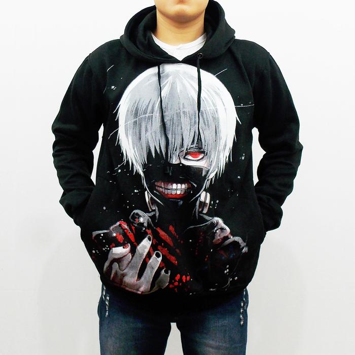 JAKET TOKYO GHOUL - JAKET KEN KANEKI TOKYO GHOUL - SWEATER TOKYO GHOUL