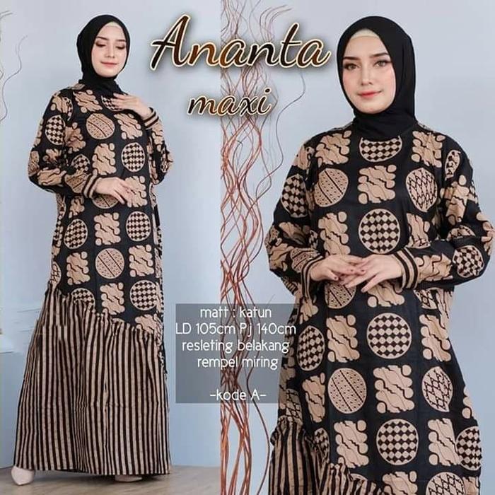 NK BATIK GAMIS SYARI ANANTA MAXY JUMBO DRESS