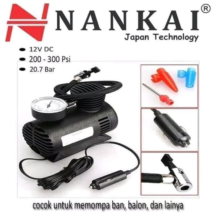 nankai japan mini air kompresor pompa ban mobil,motor,sepeda & balon