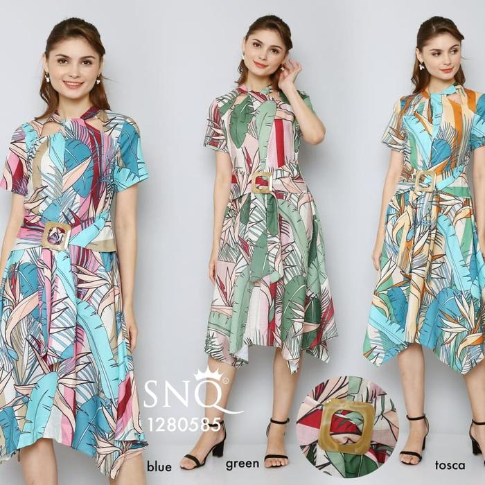 SNQ dress wanita 1280585